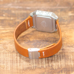 n1 [全新] CASIO A500WA-7 獨家駱駝意大利皮革皮革皮帶手錶 HERMES 螺紋tipkashi 第4張的照片