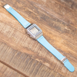 n2 [全新] CASIO A500WA-7 獨家意大利皮革皮帶手錶 HERMES 螺紋tipkashi 第5張的照片