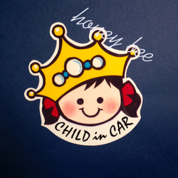 【little princess】child in car シール 2枚目の画像