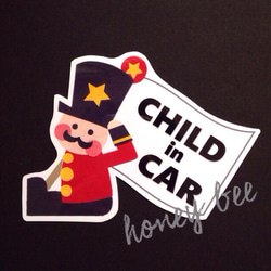 【オモチャの兵隊さん】child in car シール 2枚目の画像