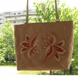 帯バッグ　金糸名古屋帯（織り）「神楽・Ｊ」Ｃ９０ 2枚目の画像