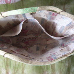 帯バッグ　金糸名古屋帯（織り）「神楽・Ｊ」Ｃ９０ 4枚目の画像