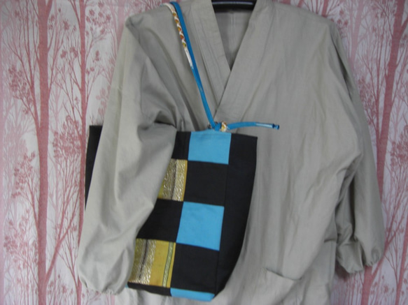 着物帯バッグ　「花菱」　Ｃ１２６ 9枚目の画像