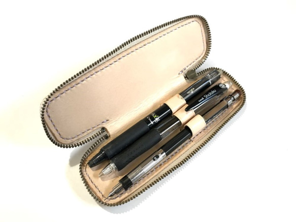 楽天市場】ペンケース 4本の通販 文房具まとめ売り筆記具レザー筆箱K刻印