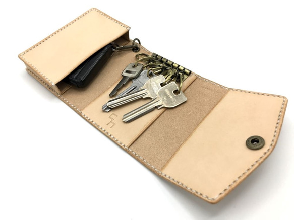 大容量6連スマートキーキーケース 本革・レザー【選べるカラー・名入れ