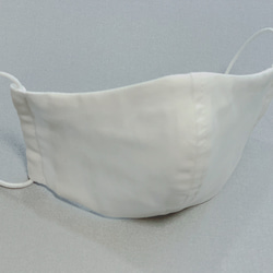 【大人立体白マスク】国産ダブルガーゼ３重使い　ワイヤー入り・フィルターポケット付き 4枚目の画像