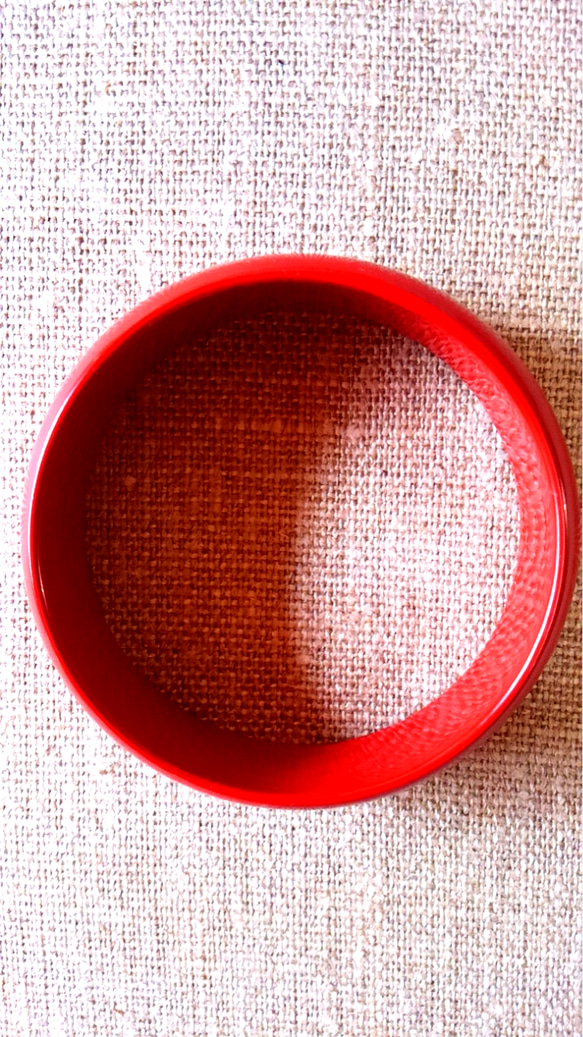 本漆塗り･ブレスレット(タモ材) 4枚目の画像