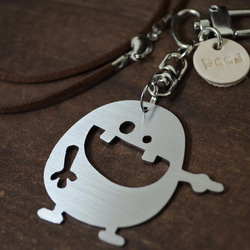 "Ha Ha Ha" Stainless Steel Keychain Valentine's Day 2枚目の画像