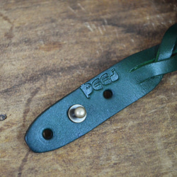 【Peej】'Outie' Leather Bracelet / Green 5枚目の画像