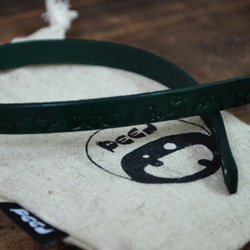 【Peej】Classic Character Double Wrap leather Bracelet / Green 2枚目の画像