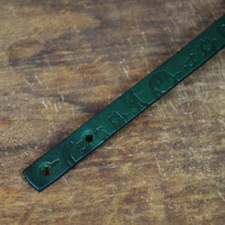 【Peej】Classic Character Double Wrap leather Bracelet / Green 3枚目の画像
