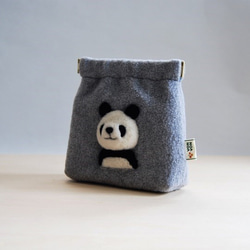 ぱんだポーチ　小さなメッセージカード付　再販　Creema限定　送料無料 7枚目の画像