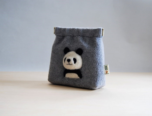 ぱんだポーチ　小さなメッセージカード付　再販　Creema限定　送料無料 7枚目の画像