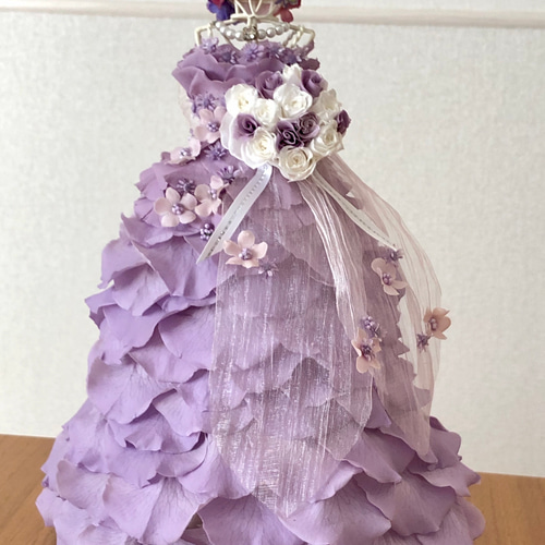 プリザーブドフラワー ウェディングギフト ウェディングドレス