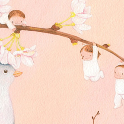 絵画パネル：桜かんむり 4枚目の画像