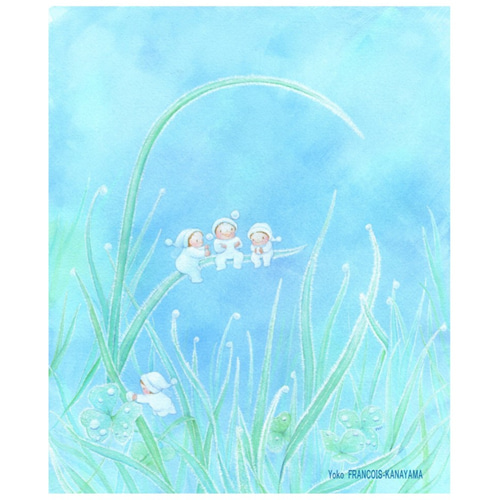 海の生き物たち (A4) 絵画 ヒロシ・ド・クレヨン 通販 352163