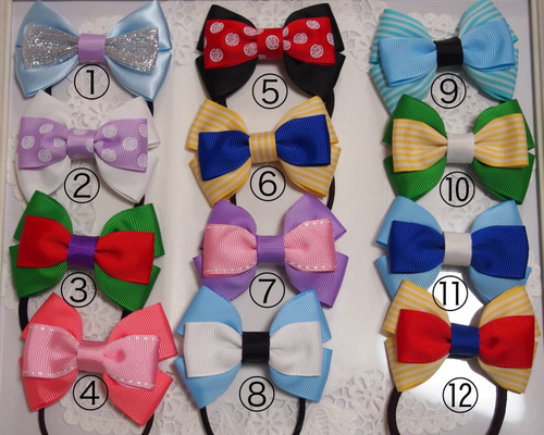 ディズニープリンセス風リボン♡キッズヘアゴム♡2個セット ヘアゴム