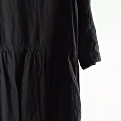 フェリス＆まとめ[2ドレス巾着]黒リネン 8枚目の画像