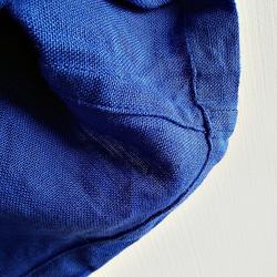 Feliz & Recap [ 叉肩亞麻長袖衫 ] 亞麻 藍 /厚麻 第9張的照片