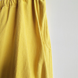 Feliz & Recap [ 寬版縮口八分褲 ] 黃 純棉 第8張的照片