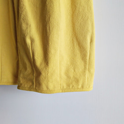Feliz & Recap [ 寬版縮口八分褲 ] 黃 純棉 第9張的照片