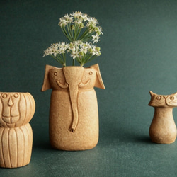 【 SAVANNA CHESS VASE 】 　  Flower Vase of the animal shape 第6張的照片