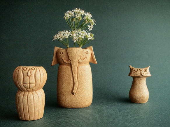 【 SAVANNA CHESS VASE 】 　  Flower Vase of the animal shape 第6張的照片