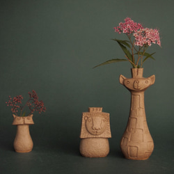 SAVANNA CHESS VASE    サバンナチェスベース　  ライトブラウン 4枚目の画像