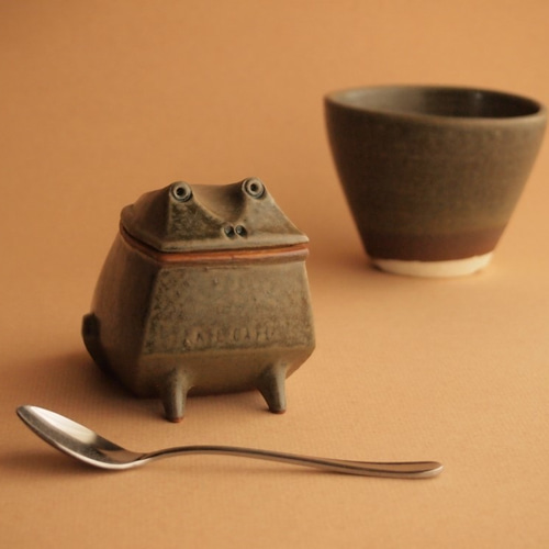 受注制作品】【 K L POT Ⅰ】 ケーエルシュガーポット Ⅰ型 ダーク