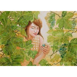 ブドウの絵 ぶどう（葡萄） 絵画 のおすすめ人気通販｜Creema(クリーマ