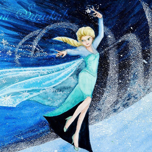 ディズニー 公式ファインアート アナと雪の女王 