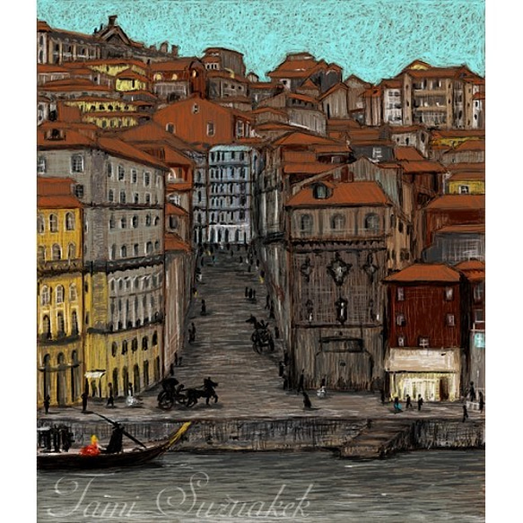 ポストカード３枚組「50・フランスの街」「51・ポルトガルの旧市街地区」 3枚目の画像