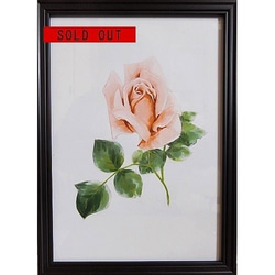 額付き絵「薔薇の花」 1枚目の画像
