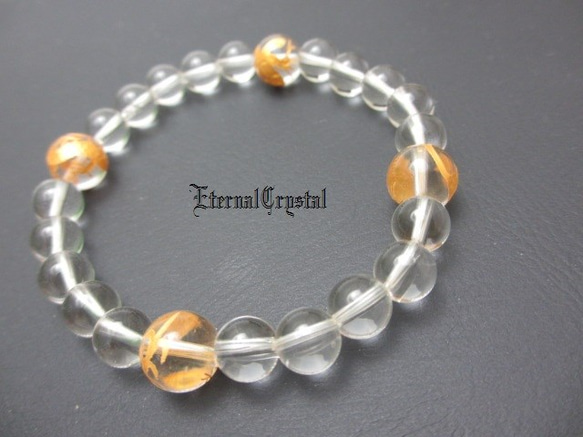 ◆EC◆四神獣水晶・クリア水晶bracelet◆ 1枚目の画像