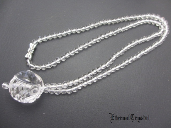 ◆EC◆ふくろう水晶necklace◆ 5枚目の画像