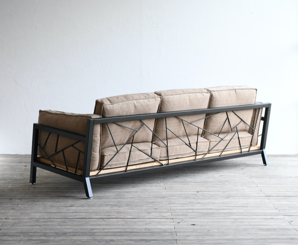 SULKSOFA - spider web # 1（fabric seat / 3seater）/ ソファ 3枚目の画像