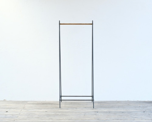 STEELWOOD HANGER RACK （W900）/ ハンガーラック color steel マットブラック wood