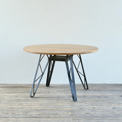 OAK ROUND TABLE – truss reg φ1000　/ ラウンドテーブル 1枚目の画像