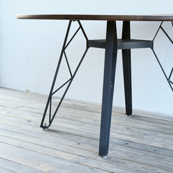 OAK ROUND TABLE – truss reg φ1000　/ ラウンドテーブル 2枚目の画像