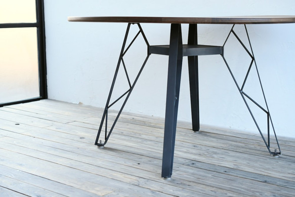 OAK ROUND TABLE – truss reg φ1000　/ ラウンドテーブル 2枚目の画像