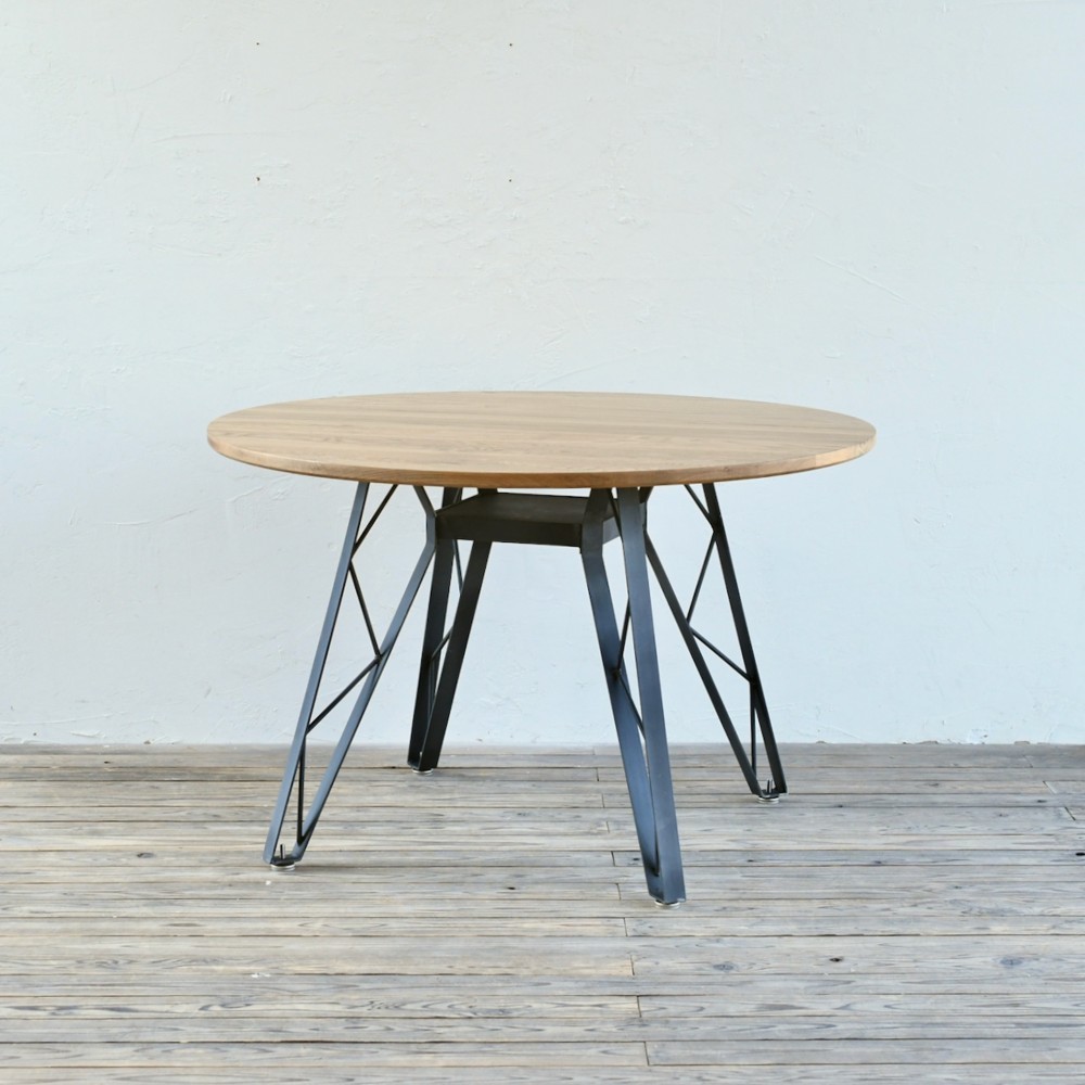 OAK ROUND TABLE – truss reg φ1200　/ ラウンドテーブル