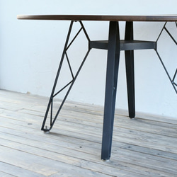 OAK ROUND TABLE – truss reg φ1200　/ ラウンドテーブル 2枚目の画像