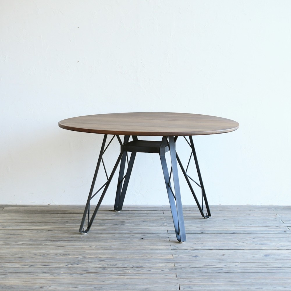 WALNUT ROUND TABLE – truss reg φ1200　/ ラウンドテーブル