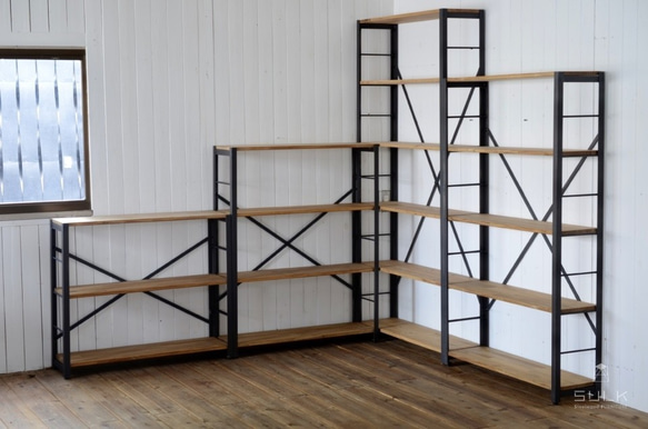 ANGLE RACK – 6shelves（OAK）　/ 収納ラック・6段 2枚目の画像