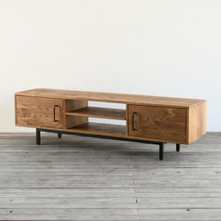 無垢】テレビボード 150㎝ TVボード オーク色 テレビ台・テレビボード