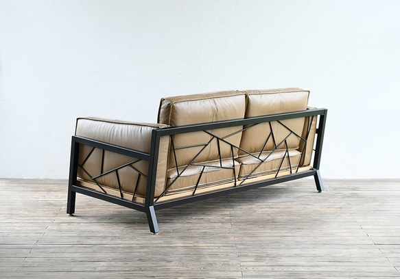 SULKSOFA - spider web # 1（Leather seat / 3seater）/ ソファ 4枚目の画像