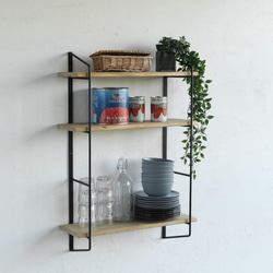 WALL RACK set - PINE （W600)　/ ウォールラック 収納 4枚目の画像