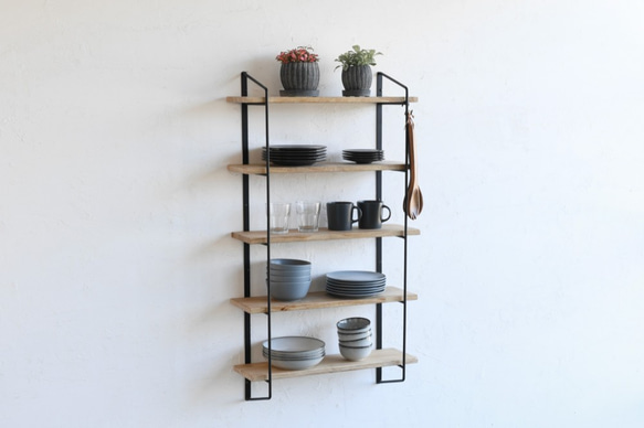 WALL RACK set - PINE （W600)　/ ウォールラック 収納 7枚目の画像