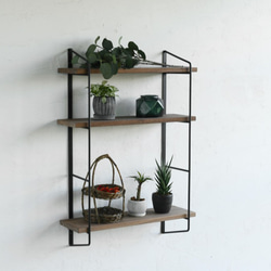 WALL RACK set - Walnut（W600)　/ ウォールラック 収納 4枚目の画像