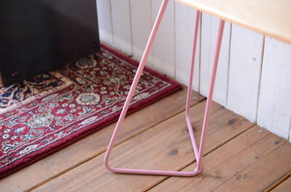 Skateboard stool （Grunge Pink）  / スケートボードスツール（グランジピンク） 3枚目の画像